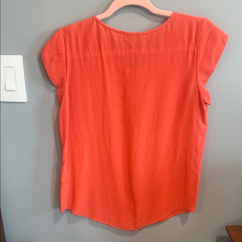 Joie Bright Coral Blouse - Picture 4 of 4